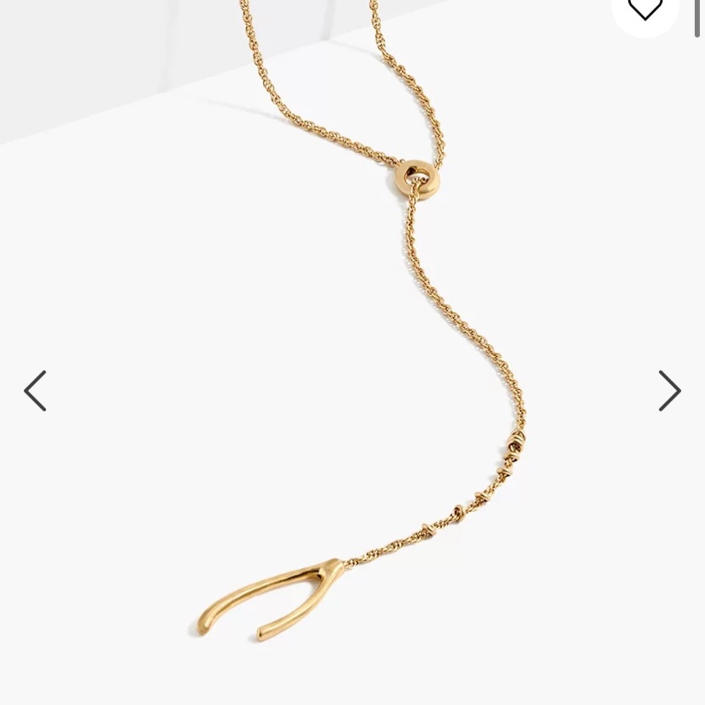 Madewell Wishbone Lariat Necklace